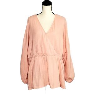 Ava & Viv Plus Boho Tunic Long Sleeve Top